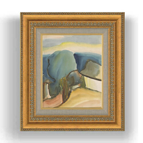 【油絵 直筆仕上げ】パルジャイ ヒルサイド F3サイズ 額入り 油絵直筆仕様げ 422×370mm 額縁ガラス板 ..