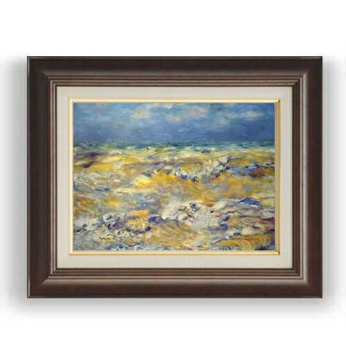 額縁外寸サイズ ---------------------------------------------- ゴールドC/シルバーC 481×391mm ブラウンB 461×370mm ベーシック 479×389mm クラシックゴールド/クラシックシルバー 475×385mm ---------------------------------------------- 付属品：吊り紐、吊り金具（額側）、表面ガラス/アクリル板 ※一部在庫商品は早期出荷可能の場合がございます。 お急ぎに際は別途Eメールにてお問い合わせください。 お問い合わせメールアドレス 　shopmaster@artrest.jp 留意事項 ・ラッピング包装希望の場合は次々画面注文備考欄に記載ください。 ・直筆仕上げ商品のため色彩が若干異なる場合がございますので 予めご了承くださいませ。 絵画 販売 インテリア 油絵 油彩 壁掛け 複製画 風景画 ゴッホ モネ ルノワール その他 静物画 肖像画 アート プレゼント 開業祝い 退職祝い 新築祝い 玄関 リビングアート 風水 縁起 フレーム 贈り物ルノワール ベルヌヴァルの岬