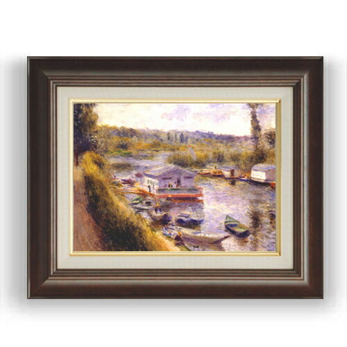 額縁外寸サイズ ---------------------------------------------- ゴールドC/シルバーC 481×391mm ブラウンB 461×370mm ベーシック 479×389mm クラシックゴールド/クラシックシルバー 475×385mm ---------------------------------------------- 付属品：吊り紐、吊り金具（額側）、表面ガラス/アクリル板 ※一部在庫商品は早期出荷可能の場合がございます。 お急ぎに際は別途Eメールにてお問い合わせください。 お問い合わせメールアドレス 　shopmaster@artrest.jp 留意事項 ・ラッピング包装希望の場合は次々画面注文備考欄に記載ください。 ・直筆仕上げ商品のため色彩が若干異なる場合がございますので 予めご了承くださいませ。 絵画 販売 インテリア 油絵 油彩 壁掛け 複製画 風景画 ゴッホ モネ ルノワール その他 静物画 肖像画 アート プレゼント 開業祝い 退職祝い 新築祝い 玄関 リビングアート 風水 縁起 フレーム 贈り物ルノワール ムードンの洗濯場