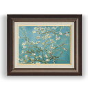 【油絵 直筆仕上げ】ゴッホ 花咲くアーモンドの木の枝 F4 【額入り】 絵画 販売 4号 油彩 風景画 461×370mm 複製画 送料無料 プレゼント ギフト...