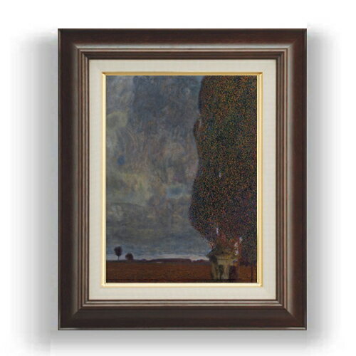【油絵 直筆仕上げ】クリムト The Large Poplar 2 F4 【額入り】 絵画 販売 4号 油彩 抽象画 461×370mm 複製画 送料無料 プレゼント ギフト 開店祝い 開業祝い 退職祝い 新築祝い リビング 玄関 モダン 壁掛け