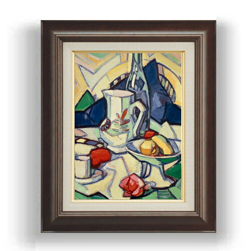 【油絵 直筆仕上げ】サミュエル・ペプロー Still Life F4 【額入り】 絵画 販売 4号 油彩 抽象画 461×3..