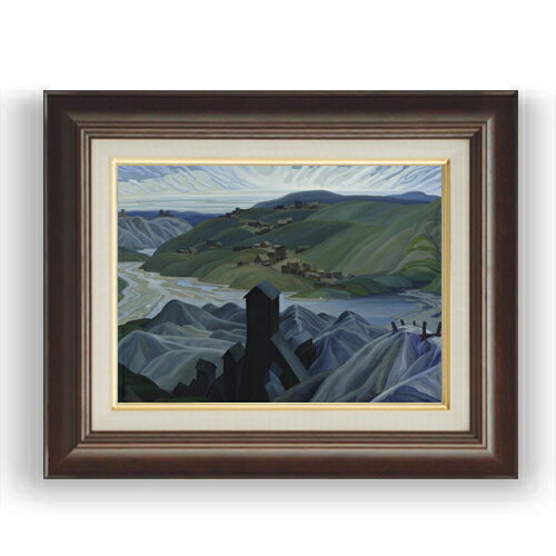 【油絵 直筆仕上げ】カーマイケル A Northern Silver Mine F4 【額入り】 絵画 販売 4号 油彩 風景画 461×370mm 複製画 送料無料 プレゼント ギフト 開店祝い 開業祝い 退職祝い 新築祝い リビング 玄関 モダン 壁掛け