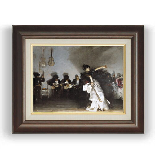 【油絵 直筆仕上げ】サージェント El Jaleo F4 【額入り】 絵画 販売 4号 油彩 風景画 461×370mm 複製..