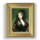 【油絵 直筆仕上げ】ゴヤ ドーニャ・イザベル・デ・ポルセール F4 【額入り】 絵画 販売 4号 油彩 人物画 477×387mm 複製画 送料無料 プレゼント...