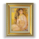 【油絵 直筆仕上げ】ルノワール 裸婦 F4 【額入り】 絵画 販売 4号 油彩 人物画 477×387mm 複製画 送料無料 プレゼント ギフト 開店祝い 開業祝い 退職祝い 新築祝い リビング 玄関 モダン 壁掛け