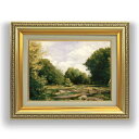 【油絵 直筆仕上げ】ルノワール A Clearing in the Woods F4 【額入り】 絵画 販売 4号 油彩 風景画 477×387mm 複製画 送料無料 プレゼント ギフト 開店祝い 開業祝い 退職祝い 新築祝い リビング 玄関 モダン 壁掛け