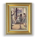 【油絵 直筆仕上げ】ドガ 三人の踊り子 F4 【額入り】 絵画 販売 4号 油彩 人物画 477×387mm 複製画 送料無料 プレゼント ギフト 開店祝い 開...