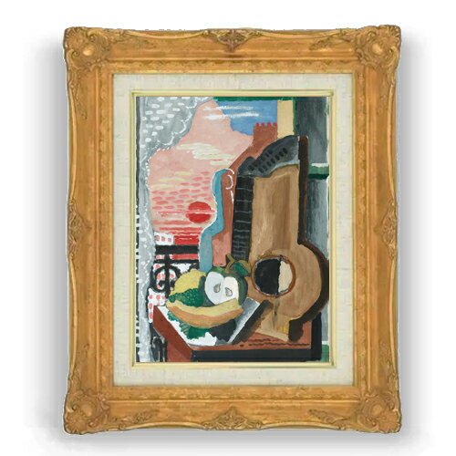マルクーシス Nature Morte Devant La Fen?tre F4  絵画 販売 4号 油彩 抽象画 467×377mm 複製画 送料無料