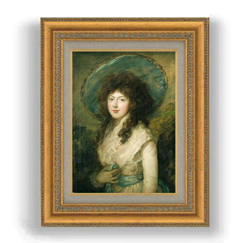 【油絵 直筆仕上げ】トマス・ゲインズバラ キャサリン・タットン F4 【額入り】 絵画 販売 4号 油彩 人..