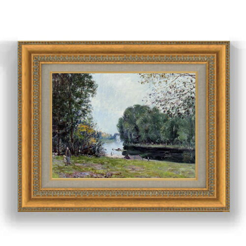 額縁外寸サイズ ---------------------------------------------- ゴールドC/シルバー 481×391mm ブラウンB 461×370mm ベーシック 479×389mm クラシックゴールド/クラシックシルバー 475×385mm ---------------------------------------------- 付属品：吊り紐、吊り金具（額側）、表面ガラス/アクリル板 ※一部在庫商品は早期出荷可能の場合がございます。 お急ぎに際は別途Eメールにてお問い合わせください。 お問い合わせメールアドレス 　shopmaster@artrest.jp 留意事項 ・ラッピング包装希望の場合は次々画面注文備考欄に記載ください。 ・直筆仕上げ商品のため色彩が若干異なる場合がございますので 予めご了承くださいませ。 絵画 販売 インテリア 油絵 油彩 壁掛け 複製画 風景画 ゴッホ モネ ルノワール その他 静物画 肖像画 アート プレゼント 開業祝い 退職祝い 新築祝い 玄関 リビングアート 風水 縁起 フレーム 贈り物シスレー サマーリバー