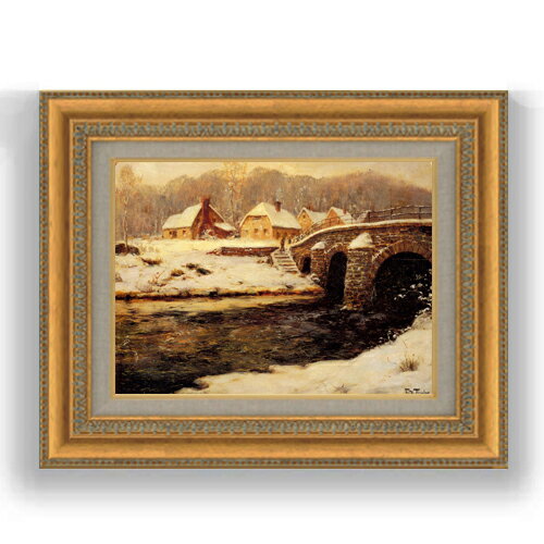 額縁外寸サイズ ---------------------------------------------- ゴールドC/シルバー 481×391mm ブラウンB 461×370mm ベーシック 479×389mm クラシックゴールド/クラシックシルバー 475×385mm ---------------------------------------------- 付属品：吊り紐、吊り金具（額側）、表面ガラス/アクリル板 ※一部在庫商品は早期出荷可能の場合がございます。 お急ぎに際は別途Eメールにてお問い合わせください。 お問い合わせメールアドレス 　shopmaster@artrest.jp 留意事項 ・ラッピング包装希望の場合は次々画面注文備考欄に記載ください。 ・直筆仕上げ商品のため色彩が若干異なる場合がございますので 予めご了承くださいませ。 絵画 販売 インテリア 油絵 油彩 壁掛け 複製画 風景画 ゴッホ モネ ルノワール その他 静物画 肖像画 アート プレゼント 開業祝い 退職祝い 新築祝い 玄関 リビングアート 風水 縁起 フレーム 贈り物フリット・タヴロー 冬のストーンブリッジ