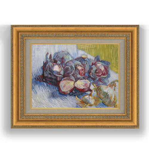 額縁外寸サイズ ---------------------------------------------- ゴールドC/シルバー 481×391mm ブラウンB 461×370mm ベーシック 479×389mm クラシックゴールド/クラシックシルバー 475×385mm ---------------------------------------------- 付属品：吊り紐、吊り金具（額側）、表面ガラス/アクリル板 ※一部在庫商品は早期出荷可能の場合がございます。 お急ぎに際は別途Eメールにてお問い合わせください。 お問い合わせメールアドレス 　shopmaster@artrest.jp 留意事項 ・ラッピング包装希望の場合は次々画面注文備考欄に記載ください。 ・直筆仕上げ商品のため色彩が若干異なる場合がございますので 予めご了承くださいませ。 絵画 販売 インテリア 油絵 油彩 壁掛け 複製画 風景画 ゴッホ モネ ルノワール その他 静物画 肖像画 アート プレゼント 開業祝い 退職祝い 新築祝い 玄関 リビングアート 風水 縁起 フレーム 贈り物ゴッホ 赤キャベツと玉ねぎのある静物