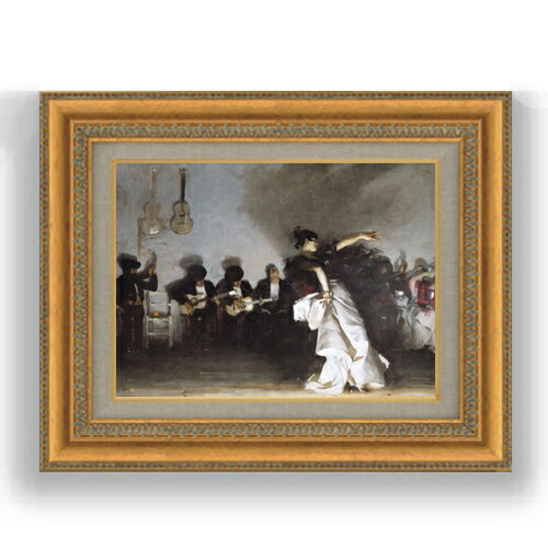 額縁外寸サイズ ---------------------------------------------- ゴールドC/シルバー 481×391mm ブラウンB 461×370mm ベーシック 479×389mm クラシックゴールドC/クラシックシルバー 475×385mm ---------------------------------------------- 付属品：吊り紐、吊り金具（額側）、表面ガラス/アクリル板 絵自体（キャンバス）の大きさ　333×242mm ※一部在庫商品は早期出荷可能の場合がございます。 お急ぎに際は別途Eメールにてお問い合わせください。 お問い合わせメールアドレス 　shopmaster@artrest.jp 留意事項 ・ラッピング包装希望の場合は次々画面注文備考欄に記載ください。 ・直筆仕上げ商品のため色彩が若干異なる場合がございますので 予めご了承くださいませ。 絵画 販売 インテリア 油絵 油彩 壁掛け 複製画 風景画 ゴッホ モネ ルノワール その他 静物画 肖像画 アート プレゼント 開業祝い 退職祝い 新築祝い 玄関 リビングアート 風水 縁起 フレーム 贈り物サージェント El Jaleo