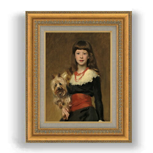 【油絵 直筆仕上げ】サージェント Miss Beatrice Townsend F4 【額入り】 絵画 販売 4号 油彩 人物画 481×391mm 複製画 送料無料 プレゼント ギフト 開店祝い 開業祝い 退職祝い 新築祝い リビング 玄関 モダン 壁掛け