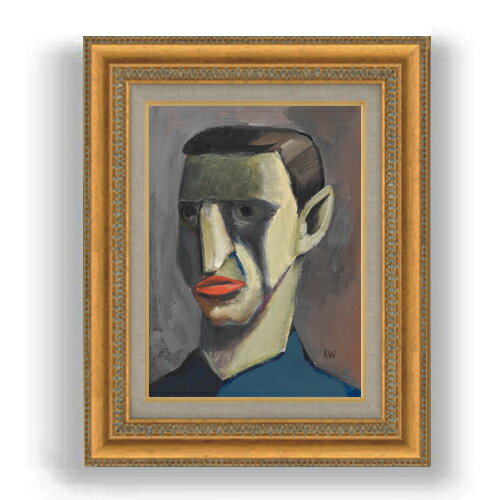Abstract - 【油絵 直筆仕上げ】ウィーナー オネ・ティテル4 F4 【額入り】 絵画 販売 4号 油彩 抽象画 481×391mm 複製画 送料無料