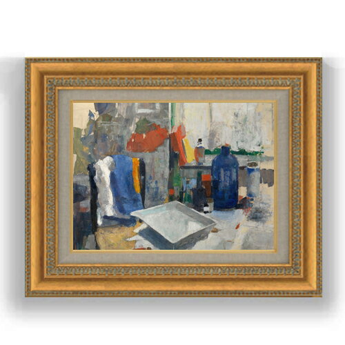Rakuten - 【油絵 直筆仕上げ】ウーターズ エッチングテーブル F4 【額入り】 絵画 販売 4号 油彩 抽象画 485×395mm 複製画 送料無料