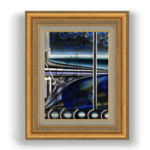 【油絵 直筆仕上げ】ステラ メトロポリタン港 F4 【額入り】 絵画 販売 4号 油彩 抽象画 481×391mm 複..