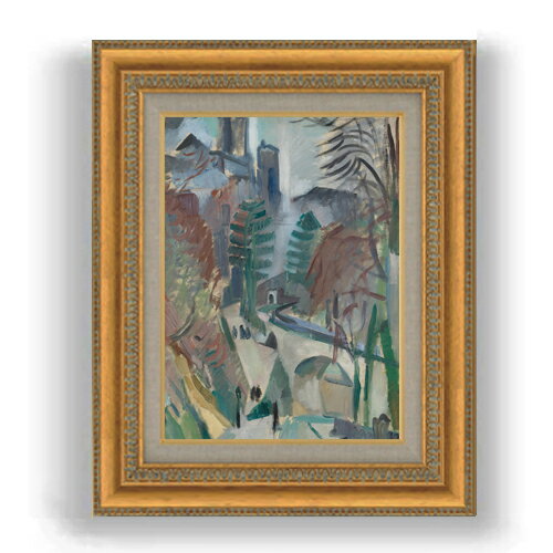 Rakuten - 【油絵 直筆仕上げ】ドローネー ラオンの抽象 F4 【額入り】 絵画 販売 4号 油彩 抽象画 485×395mm 複製画 送料無料