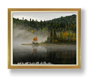 【油絵 直筆仕上げ】アヴェルラーク、畔 F50サイズ 額入り 【額入り】 油彩 風景画 オリジナルインテリ..