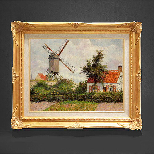 絵自体（キャンバス）の大きさ　410×318mm 【お届け日数】 ご注文日から　8-12日以内　に到着いたします。 ※一部在庫商品は早期出荷可能の場合がございます。 お急ぎに際は別途Eメールにてお問い合わせください。 お問い合わせメールアドレス 　shopmaster@artrest.jp 【留意事項】 ※注文個数によりお届け日が変わることがあります。 ※直筆仕上げ商品のため色彩が若干異なる場合がございますので 予めご了承くださいませ。 絵画 販売 インテリア 油絵 油彩 壁掛け 複製画 風景画 ゴッホ モネ ルノワール その他 静物画 肖像画 アート プレゼント 開業祝い 退職祝い 新築祝い 玄関 リビングアート 風水 縁起 フレーム 贈り物ピサロ Windmill