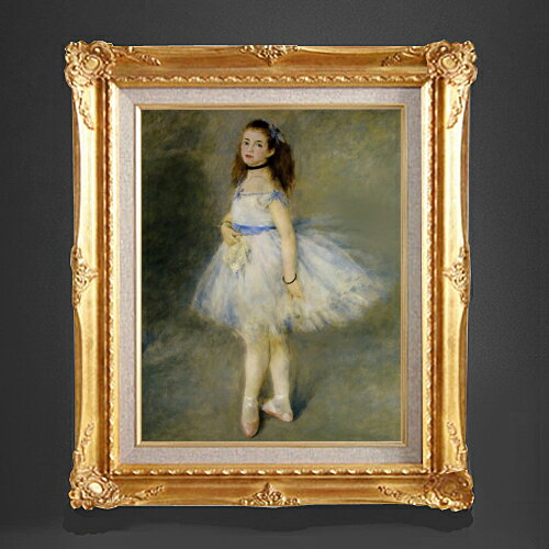 ドガ バレリーナ油彩額縁 ドガ 「二人のバレリーナ」 6号 立体複製名画