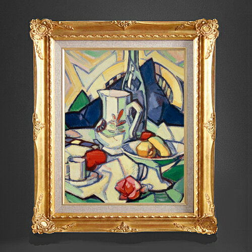 【油絵 直筆仕上げ】サミュエル・ペプロー Still Life F6 【額入り】 絵画 販売 6号 油彩 抽象画 552×4..