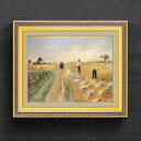 【油絵 直筆仕上げ】ルノワール The Harvesters F6 【額入り】 絵画 販売 6号 油彩 風景画 554×463mm 複製画 送料無料 プレゼント ギフト 開店祝い 開業祝い 退職祝い 新築祝い リビング 玄関 モダン アートフレーム 壁掛け