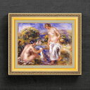 【油絵 直筆仕上げ】ルノワール 浴女 F6 【額入り】 絵画 販売 6号 油彩 人物画 554×463mm 複製画 送料無料 プレゼント ギフト 開店祝い 開業...