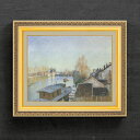 【油絵 直筆仕上げ】シスレー モレ近郊の湖畔 F6 【額入り】 絵画 販売 6号 油彩 風景画 554×463mm 複製画 送料無料 プレゼント ギフト 開店祝い 開業祝い 退職祝い 新築祝い リビング 玄関 モダン アートフレーム 壁掛け