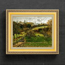 【油絵 直筆仕上げ】シスレー ルーヴシエンヌ、秋の風景 F6 【額入り】 絵画 販売 6号 油彩 風景画 554×463mm 複製画 送料無料 プレゼント ギフト 開店祝い 開業祝い 退職祝い 新築祝い リビング 玄関 モダン アートフレーム 壁掛け