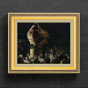 【油絵 直筆仕上げ】ジョージ・ベローズ Both Members of This Club F6 【額入り】 絵画 販売 6号 油彩 抽象画 556×465mm...