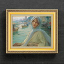 【油絵 直筆仕上げ】ゾナロ Amusement at Goksu F6 【額入り】 絵画 販売 6号 油彩 人物画 554×463mm 複製画 送料無料 プレゼ...