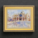 【油絵 直筆仕上げ】ルノワール The Piazza San Marco, Venice F6 【額入り】 絵画 販売 6号 油彩 風景画 554×463mm ...