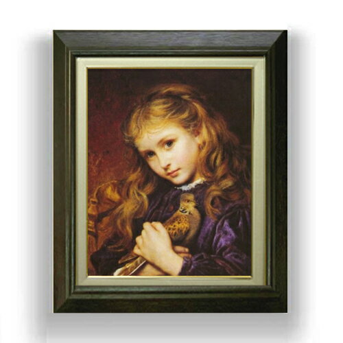 【油絵 直筆仕上げ】ソフィー・アンダーソン キジバト F6 【額入り】 絵画 販売 （ルノアール） 6号 油彩 静物画 556×465mm 複製画 送料無料 プレゼント ギフト 開店祝い 開業祝い 退職祝い 新築祝い リビング 玄関 モダン アートフレーム 壁掛け