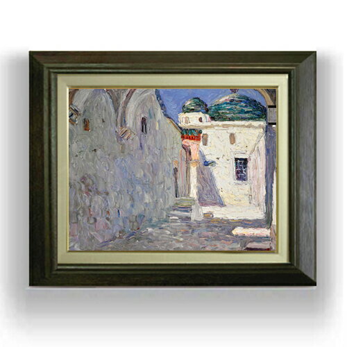 【油絵 直筆仕上げ】ワシリー・カンディンスキー Tunis, Strasse (Tunis, Street) F6 【額入り】 絵画 ..