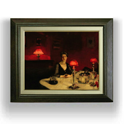 【油絵 直筆仕上げ】サージェント Le verre de porto F6 【額入り】 絵画 販売 6号 油彩 風景画 556×46..