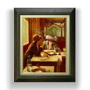 【油絵 直筆仕上げ】ジャン・ベロー 手紙 F6 【額入り】 絵画 販売 6号 油彩 風景画 556×465mm 複製画 送料無料 プレゼント ギフト 開店祝い 開業祝い 退職祝い 新築祝い リビング 玄関 モダン アートフレーム 壁掛け