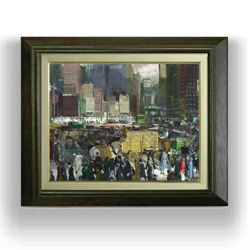 絵自体（キャンバス）の大きさ　410×318mm 【お届け日数】 ご注文日から　8-12日以内　に到着いたします。 ※一部在庫商品は早期出荷可能の場合がございます。 お急ぎに際は別途Eメールにてお問い合わせください。 お問い合わせメールアドレス 　shopmaster@artrest.jp 【留意事項】 ※注文個数によりお届け日が変わることがあります。 ※直筆仕上げ商品のため色彩が若干異なる場合がございますので 予めご了承くださいませ。 絵画 販売 インテリア 油絵 油彩 壁掛け 複製画 風景画 ゴッホ モネ ルノワール その他 静物画 肖像画 アート プレゼント 開業祝い 退職祝い 新築祝い 玄関 リビングアート 風水 縁起 フレーム 贈り物ジョージ・ベローズ New