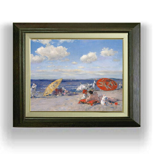 絵自体（キャンバス）の大きさ　410×318mm 【お届け日数】 ご注文日から　8-12日以内　に到着いたします。 ※一部在庫商品は早期出荷可能の場合がございます。 お急ぎに際は別途Eメールにてお問い合わせください。 お問い合わせメールアドレス 　shopmaster@artrest.jp 【留意事項】 ※注文個数によりお届け日が変わることがあります。 ※直筆仕上げ商品のため色彩が若干異なる場合がございますので 予めご了承くださいませ。 絵画 販売 インテリア 油絵 油彩 壁掛け 複製画 風景画 ゴッホ モネ ルノワール その他 静物画 肖像画 アート プレゼント 開業祝い 退職祝い 新築祝い 玄関 リビングアート 風水 縁起 フレーム 贈り物チェイス At the Seaside
