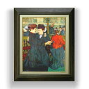 【油絵 直筆仕上げ】ロートレック ムーラン・ルージュにて、二人の女性 F6 【額入り】 絵画 販売 6号 油彩 人物画 556×465mm 複製画 送料無料 プレゼント ギフト 開店祝い 開業祝い 退職祝い 新築祝い リビング 玄関 モダン アートフレーム 壁掛け