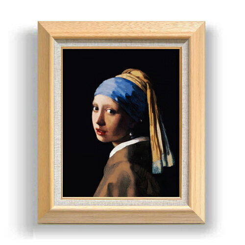 【油絵 直筆仕上げ】フェルメール 真珠の耳飾りの少女 F6 【額入り】 絵画 販売 6号 油彩 人物画 556×465mm 複製画 送料無料 プレゼント ギフト...
