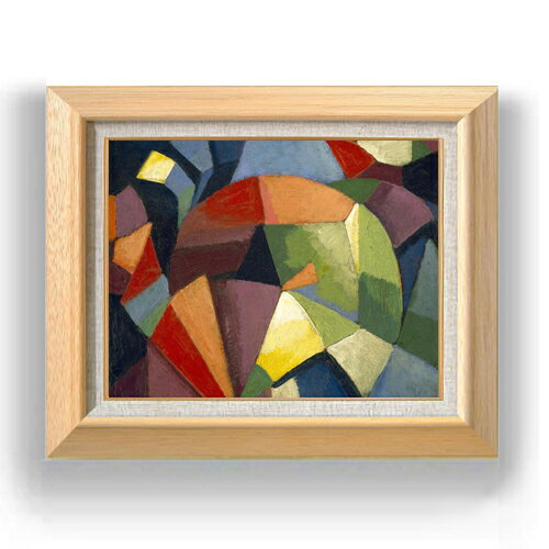 【油絵 直筆仕上げ】モーガン・ラッセル Synchromy F6 【額入り】 絵画 販売 6号 油彩 抽象画 556×465m..