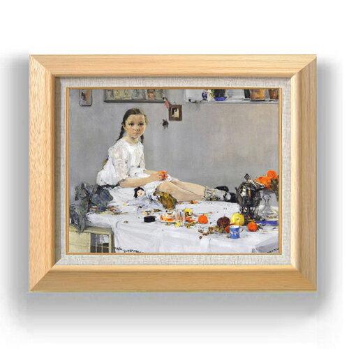 【油絵 直筆仕上げ】フェーシン Portrait of Varya Adoratskaya F6 【額入り】 絵画 販売 6号 油彩 人..