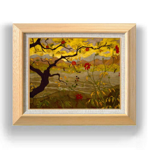 ������ ľɮ�ž夲�ۥݡ��롦��󥽥� Apple Tree with Red Fruit F6 �ڳ������ ���� ���� 6�� ���� ���ʲ� 556��465mm ...