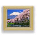 【油絵 直筆仕上げ】富士山 -桜- F6サイズ 額入り 【キャンバス・アクリル/額入り】 油彩 風景画 オリジナルインテリア絵画 風水画 556×465mm 複製画 送料無料 プレゼント ギフト 開店祝い 開業祝い 退職祝い 新築祝い リビング 玄関 モダン アートフレーム 壁掛け