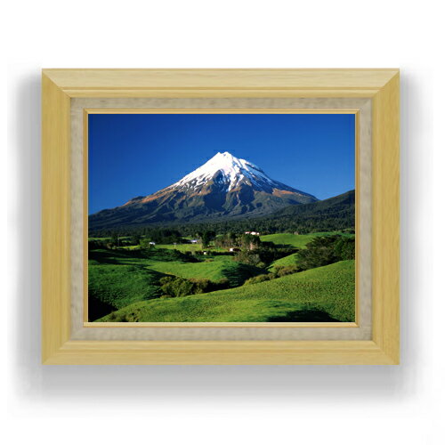 樂天商城 - 【油絵 直筆仕上げ】新緑、富士山 F6サイズ 額入り 【キャンバス・アクリル/額入り】 油彩 風景画 オリジナルインテリア絵画 風水画 556×465mm 複製画 送料無料 プレゼント ギフト 開店祝い 開業祝い 退職祝い 新築祝い リビング 玄関 モダン アートフレーム 壁掛け