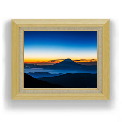 【油絵 直筆仕上げ】富士山 -麓の明かり- F6サイズ 額入り 【キャンバス・アクリル/額入り】 油彩 風景..