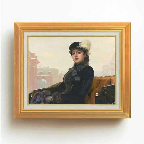 絵自体（キャンバス）の大きさ　410×318mm 表面アクリル透明保護板　額縁吊り紐　付属 ※一部在庫商品は早期出荷可能の場合がございます。 お急ぎに際は別途Eメールにてお問い合わせください。 お問い合わせメールアドレス 　shopmaster@artrest.jp 【留意事項】 ※注文個数によりお届け日が変わることがあります。 ※直筆仕上げ商品のため色彩が若干異なる場合がございますので 予めご了承くださいませ。 絵画 販売 インテリア 油絵 油彩 壁掛け 複製画 風景画 ゴッホ モネ ルノワール その他 静物画 肖像画 アート プレゼント 開業祝い 退職祝い 新築祝い 玄関 リビングアート 風水 縁起 フレーム 贈り物クラムスコイ 忘れえぬ人