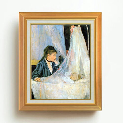 絵自体（キャンバス）の大きさ　410×318mm 表面アクリル透明保護板　額縁吊り紐　付属 ※一部在庫商品は早期出荷可能の場合がございます。 お急ぎに際は別途Eメールにてお問い合わせください。 お問い合わせメールアドレス 　shopmaster@artrest.jp 【留意事項】 ※注文個数によりお届け日が変わることがあります。 ※直筆仕上げ商品のため色彩が若干異なる場合がございますので 予めご了承くださいませ。 絵画 販売 インテリア 油絵 油彩 壁掛け 複製画 風景画 ゴッホ モネ ルノワール その他 静物画 肖像画 アート プレゼント 開業祝い 退職祝い 新築祝い 玄関 リビングアート 風水 縁起 フレーム 贈り物ベルト・モリゾ ゆりかご